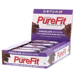 Отзывы о Пуре Фит Барс, Premium Nutrition Bars, Chocolate Brownie, 15 Bars, 2 oz (57 g) Each