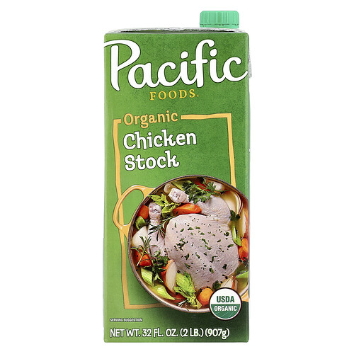 Pacific Foods, Organic Chicken Stock, 32 oz (907 g)