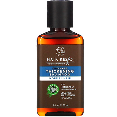 Petal Fresh Hair ResQ, Ultimate Thickening Shampoo, Normal Hair, 2 fl oz (60ml)