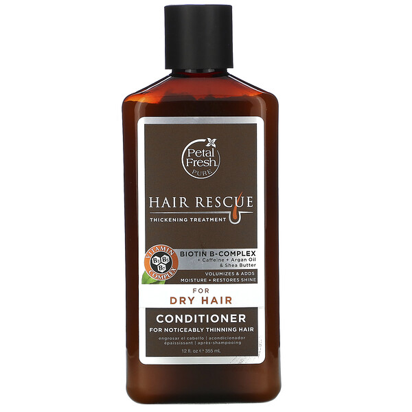 Pure Haarrettung, Spülung für voller aussehendes Haar, für trockener Haar, 12 fl oz (355 ml)