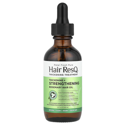 Petal Fresh  Hair ResQ®  Rosemary Hair Oil  Thickening + Strengthening  2 fl oz (60 ml)