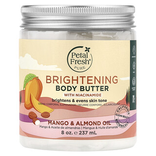 Petal Fresh, Manteca corporal iluminadora con niacinamida, Aceite de mango y almendra, 237 ml (8 oz)