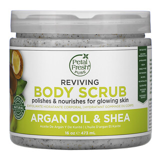 Petal Fresh, Pure, Reviving Body Scrub, Argan Oil & Shea, 16 oz (473 ml)