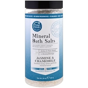 Отзывы о Пэтал Фрэш, Pure, Mineral Bath Salts, Jasmine & Chamomile, 1.25 lbs (567 g)