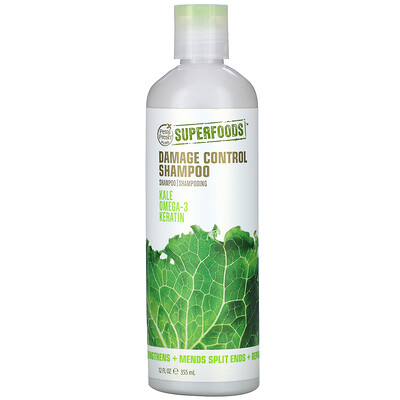 Petal Fresh Pure, SuperFoods, Damage Control Shampoo, Kale, Omega 3 & Keratin, 12 fl oz (355 ml)