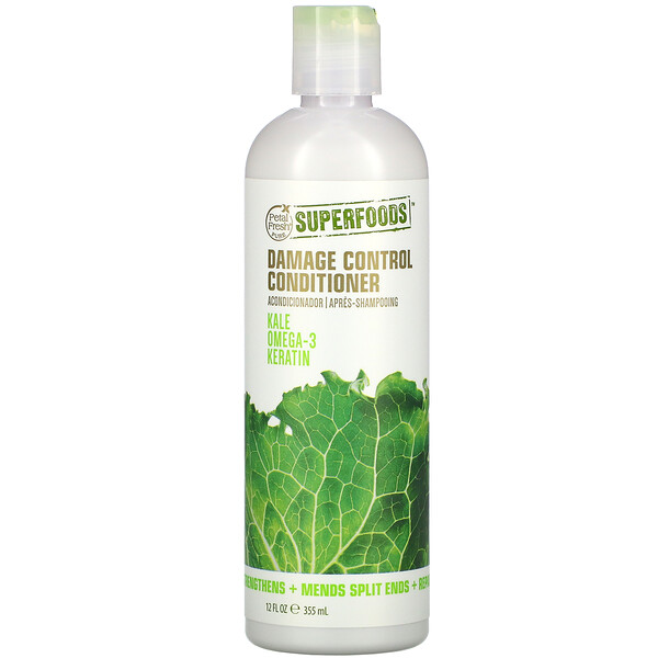 Petal Fresh‏, SuperFoods, Damage Control Conditioner, Kale, Omega 3 & Keratin, 12 fl oz (355 ml)