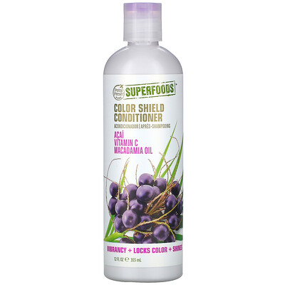 Petal Fresh Pure, SuperFoods For Hair, Color Shield Conditioner, Acai, Vitamin C & Macadamia Oil, 12 fl oz (355 ml)