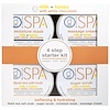 Petal Fresh, Spa, 4 Step Starter Kit, Softening & Hydrating, Milk + Honey with White Chocolate, 4 - 3 fl oz (85 ml) Each