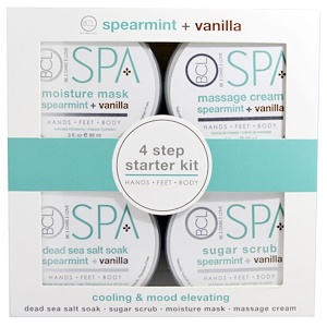 Отзывы о Пэтал Фрэш, BCL Spa, Hands, Feet and Body, Cooling & Mood Elevating, Spearmint plus Vanilla, 4 Piece Kit — 3 fl oz (85 ml) Each