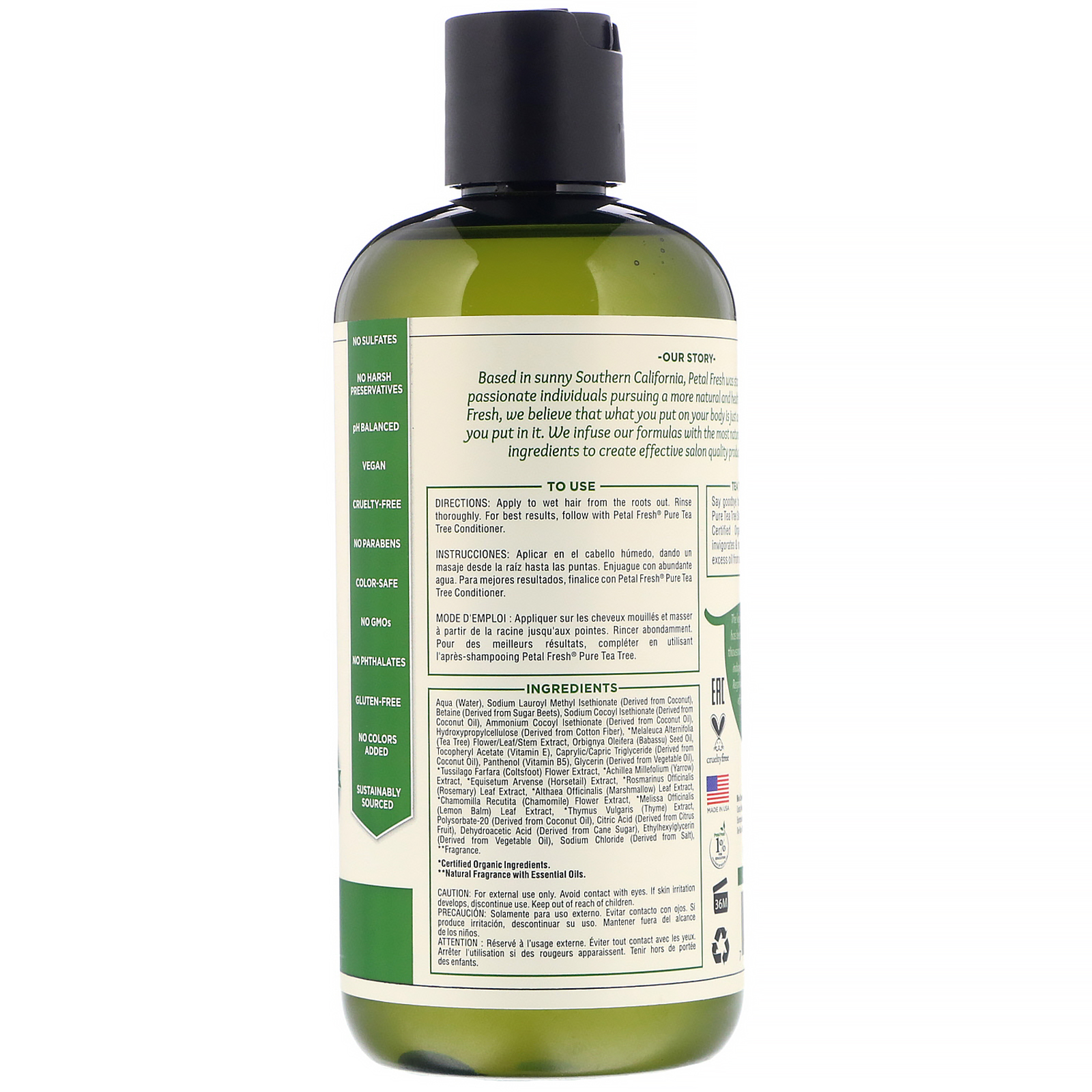 Petal Fresh, Pure, Scalp Treatment Shampoo, Tea Tree, 16 fl oz (475 ml ...