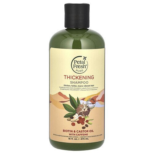 Petal Fresh, Pure, Thickening Shampoo, Biotin & Castor Oil With Caffeine, 16 fl oz (475 ml)