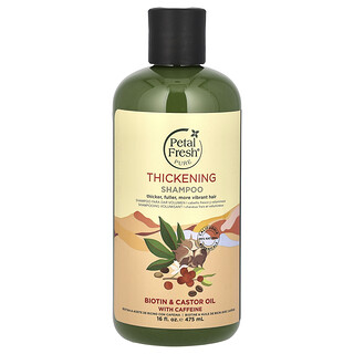 Petal Fresh, Shampooing épaississant pur, Biotine et huile de ricin avec caféine, 475 ml