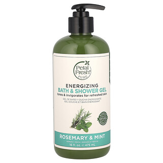 Petal Fresh, Enerji Veren Banyo ve Duş Jeli, Biberiye ve Nane, 16 fl oz (475 ml)