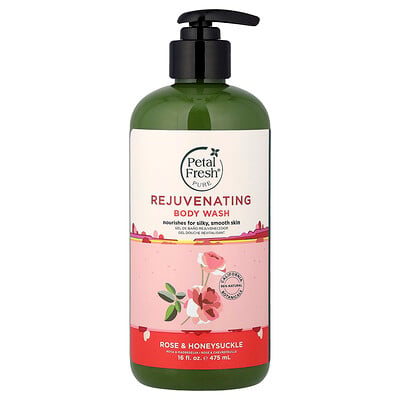 Petal Fresh, Softening Bath & Shower Gel, Rose & Honeysuckle, 16 fl oz (475 ml)