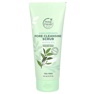 Petal Fresh, Tiszta, tiszta arcbőr pórustisztító bőrradír, teafa, 6 fl uncia (177 ml)