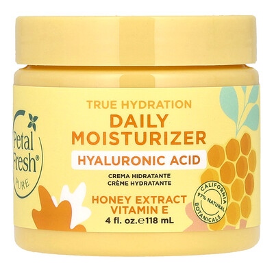 Petal Fresh  Pure  True Hydration Daily Moisturizer  Honey Extract  Vitamin E  4 fl oz (118 ml)