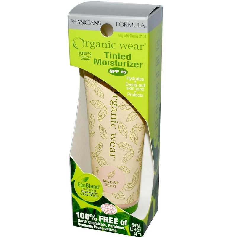 Physicians Formula, Organic Wear, Tinted Moisturizer, SPF 15, Ivory to