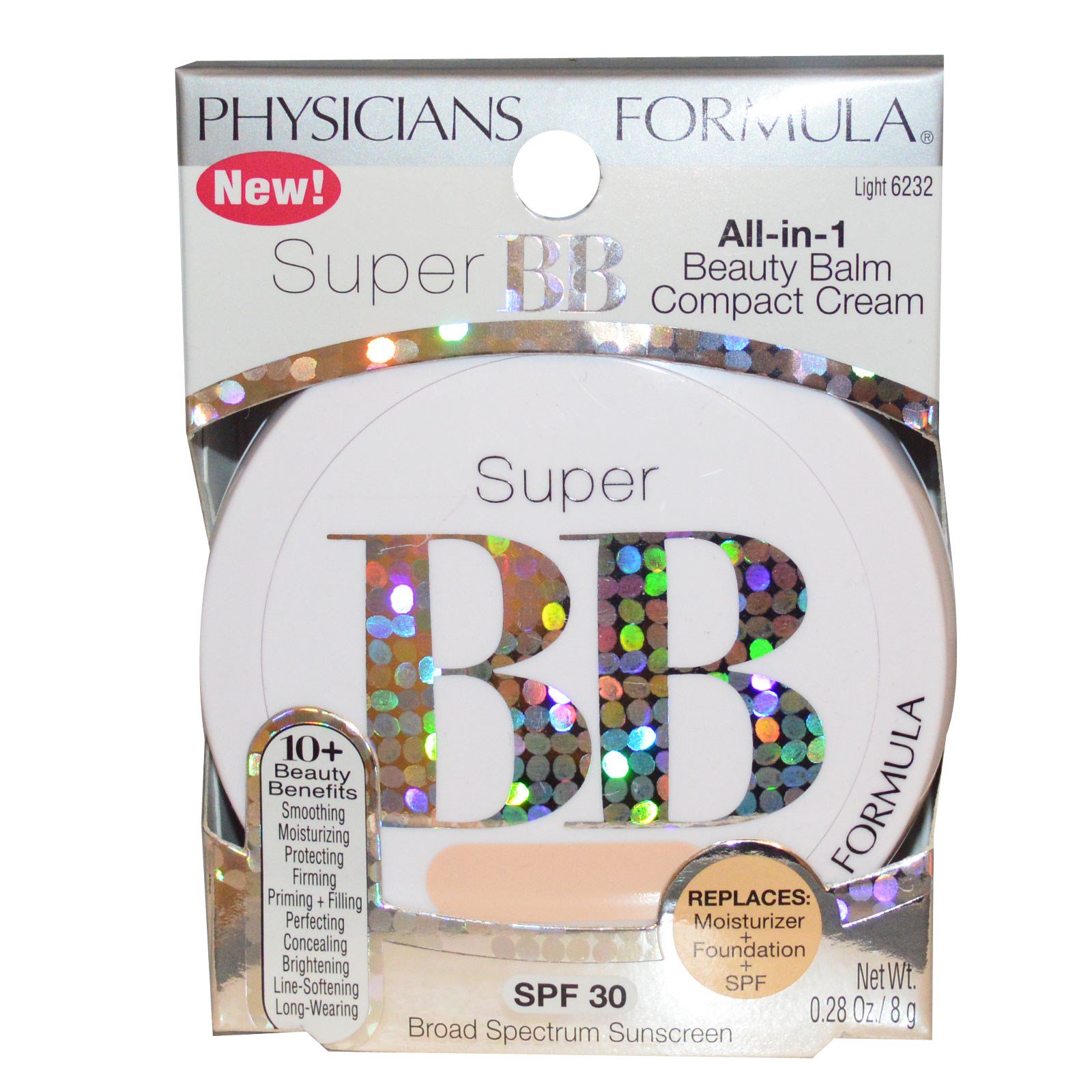 Physicians Formula, Super BB, All-in-1 Beauty Balm Compact Cream, Light ...