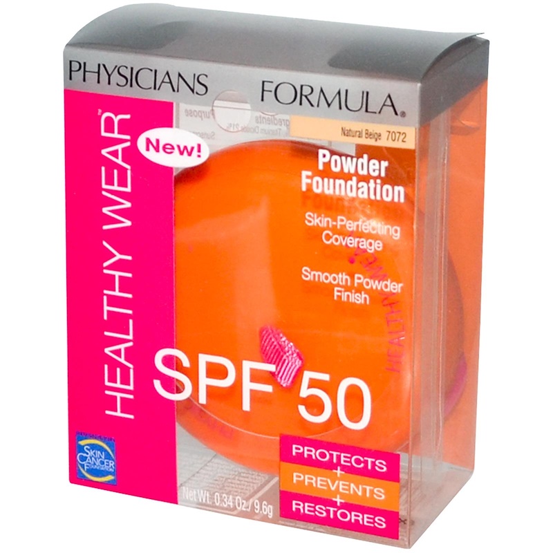 Physicians Formula, Healthy Wear, SPF 50, Powder Foundation, Natural