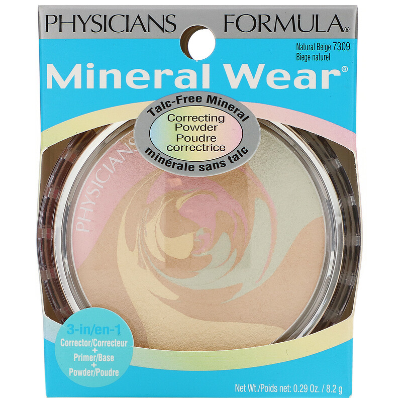 Physicians Formula, Mineral Wear, Correcting Powder, Natural Beige, 0.29 oz (8.2 g) iHerb