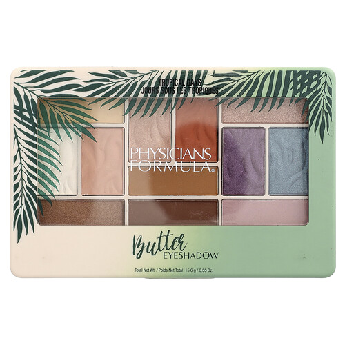 Physicians Formula, Butter Eyeshadow Palette, PF10961 Tropical Days, Butter-Lidschatten-Palette, PF10961 Tropical Days, 15,6 g (0,55 oz.)