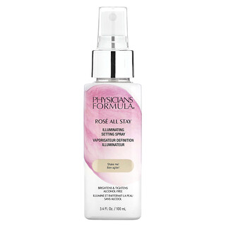 Physicians Formula‏, Rose All Stay, תרסיס להארה, ללא אלכוהול, 100 מ"ל (3.4 אונקיות נוזל)