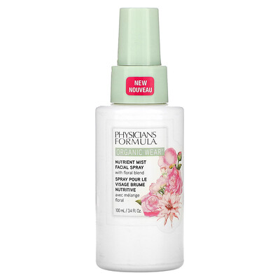 

Physicians Formula, Organic Wear, Nutrient Mist Facial Spray, 3.4 fl oz (100 ml)