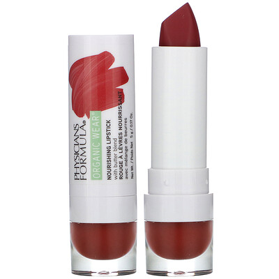 Physicians Formula Organic Wear, Nourishing Lipstick, Spice, 0.17 oz (5 g)