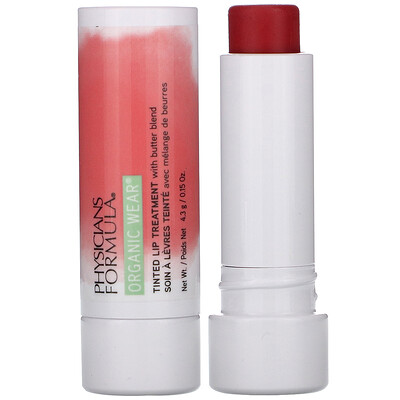 Physicians Formula Organic Wear, Tinted Lip Treatment, Love Bite, 0.15 oz (4.3 g)