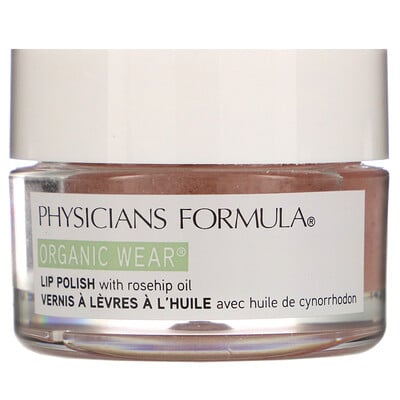 Купить Physicians Formula Organic Wear, Lip Polish with Rosehip Oil, Rose, 0.5 oz (14.2 g)