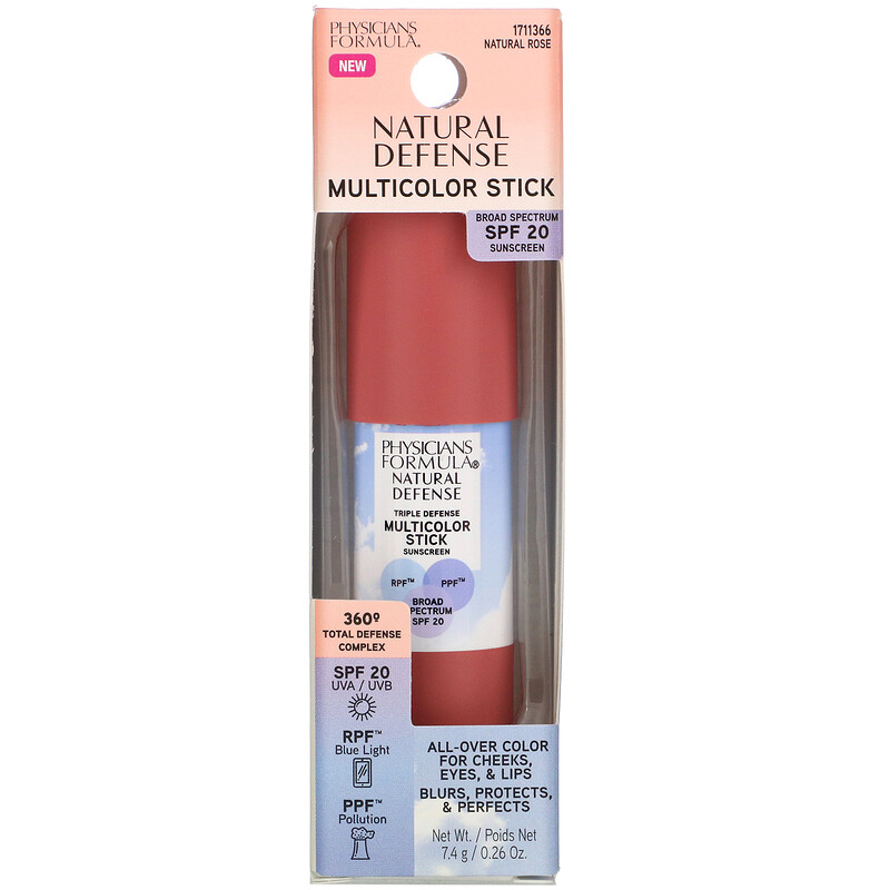 Physicians Formula, Natural Defense Multicolor Stick, SPF 20, Natural