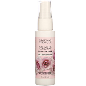 Отзывы о Физишэнс Формула Инк, Rose Take the Germs Away, Hand Sanitizer, 0.87 fl oz (26 ml)