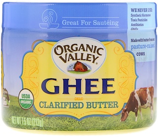 Organic Valley, 기(Ghee) 정제 버터, 212g(7.5oz)