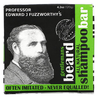 Professor Fuzzworthy's, Шампунь для бороды Gentlemans с яблочным уксусом, 120 г (4,2 унции)