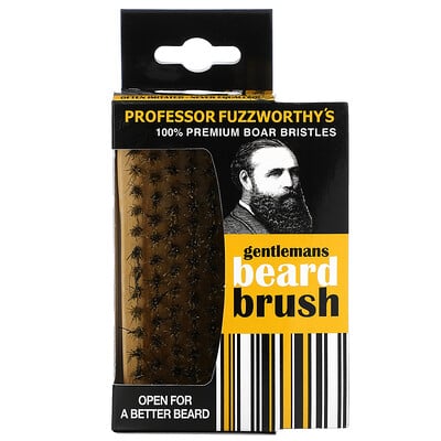 Купить Professor Fuzzworthy's Gentlemans Beard Brush, 100% натуральная щетина кабана, 1 шт.