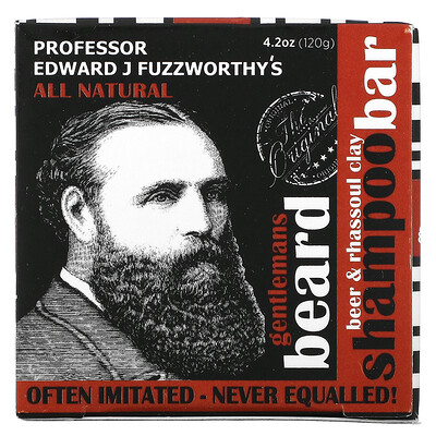 Professor Fuzzworthy's Gentlemans Beard, шампунь с пивом и глиной из рассол, 120 г (4,2 унции)