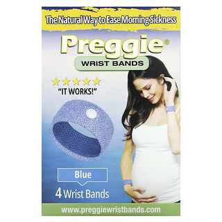 Preggie, Muñequeras, Azul, 4 muñequeras