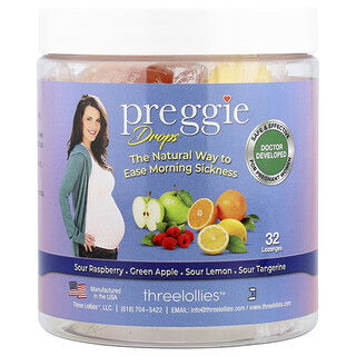 Preggie, Gotas, Sortidos, 32 Pastilhas