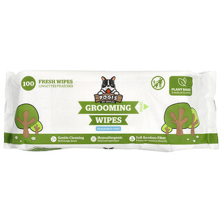 Pogi's Pet Supplies, Lenços umedecidos de Higiene, Sem Fragrância, 100 Toalhetes Frescos