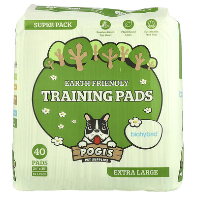 Pogi's Pet Supplies  Earth Friendly Training Pads  Extra Large  40 Pads