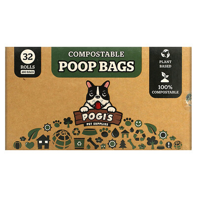 Pogi's Pet Supplies Компостируемые пакеты