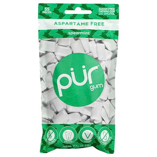 The PUR Company, Goma de mascar, Menta verde, 55 piezas, 77 g (2,72 oz)