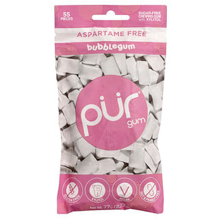The PUR Company, Sugar Free Chewing Gum, Bubblegum, 55 Pieces, 2.72 oz (77 g)