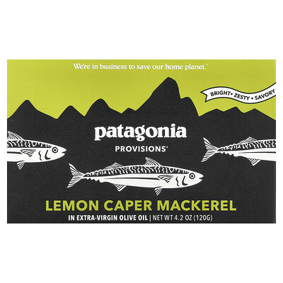 Patagonia Provisions, Lemon Caper Mackerel, 4.2 oz (120 g)