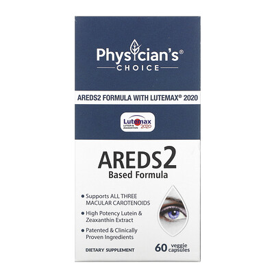 Physician's Choice Eye Health, Areds2 Formula, 60 Vegetarian Capsules