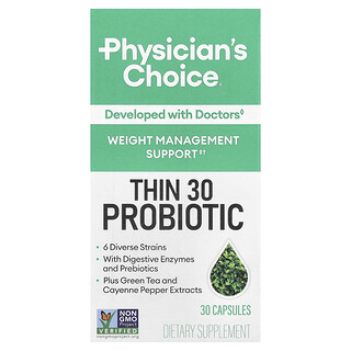 Physician's Choice, Probiótico Thin 30, 30 cápsulas