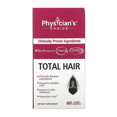 Physician's Choice Total Hair, 60 Vegetarian Capsules