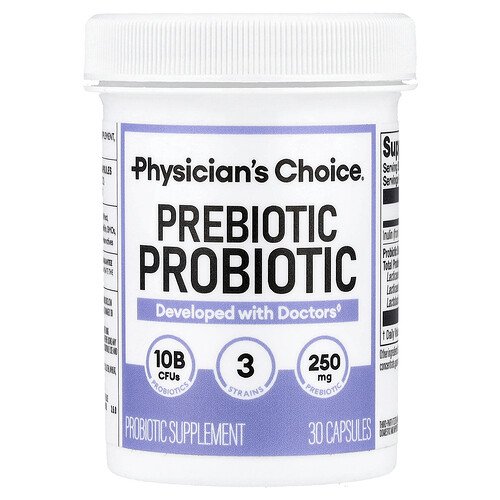 Physician's Choice, Prebiotic Probiotic, Präbiotikum, 30 Kapseln
