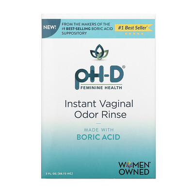 Купить PH-D Feminine Health Мгновенное ополаскивание от запаха из влагалища, 88, 72 мл (3 жидк. Унции)