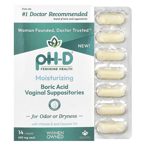 pH-D Feminine Health pH-D Moisturizing Boric Acid Suppositories, 14 ct | CVS